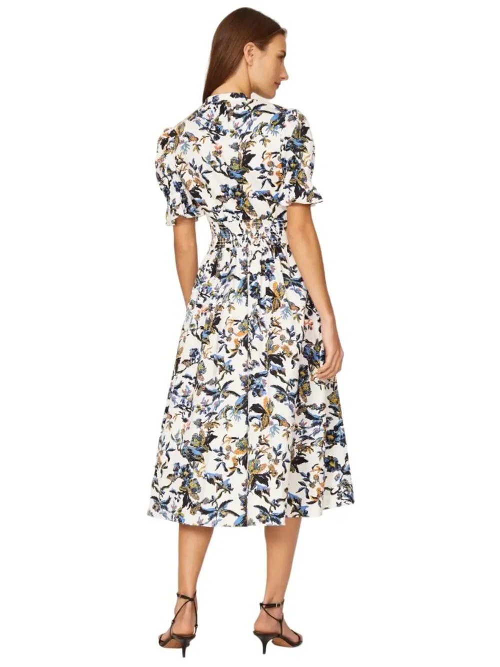 Diane von Furstenberg Floral Erica Dress in Fauna Toile Womens Aline fit and - Picture 15 of 16